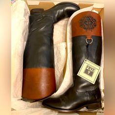 Stunningly Crafted Frye Riding Boots In Excellent Condition. Beautifully Crafted And Pretty Expensive As Shown By The Original Receipt. Frye Riding Boots, Frye Boots, Winter Clothing, Frye Shoes, Shoes Heels Boots, Riding Boots, Shoes Women Heels, Black Boots, Heeled Boots