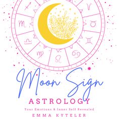 the moon sign astrology book cover with an image of a plant in front of it