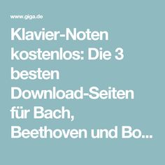 the text is written in white on a light blue background, and it reads klaver - noten kostenlos die 3 besten