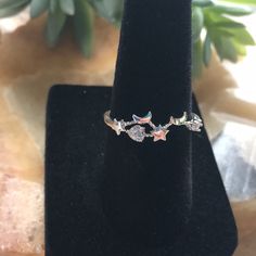 New Never Worn Ss Moon And Stars Ring. Size 7 Moon And Stars Ring, Stars Ring, Moon And Star Ring, 7 Rings, Star Ring, Moon And Stars, Ring Size 7, Stars And Moon, Womens Jewelry Rings