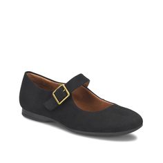 Eurosoft-Kendal Mary Jane Flat Add to your casual or professional wardrobe with the Kendal flat from Eurosoft. This Mary Jane pair sports a supportive footbed with a subtle heel to ensure comfortable steps. Professional Wardrobe, Mary Jane Flats, Mary Janes, Wardrobe, Heels, Sports, Black