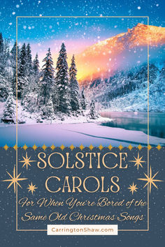 the cover of solstic carols for you're bored with some christmas songs