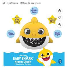 the baby shark alarm clock is on sale for $ 3 99 at toys r us