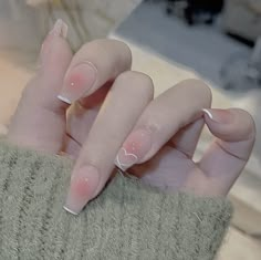 Ratatouille Nails, Nails Women, Korean Things, Korean Nails, Nagel Tips, Blush Nails, Pretty Gel Nails, Really Cute Nails, Coffin Nails Long