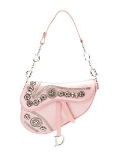 Christian Dior Satin Saddle Mini Vintage - Pink Shoulder Bags, Handbags - CHR467172 | The RealReal Pink Shoulder Bags, Chanel Classic Flap