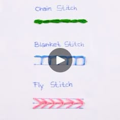 the video shows how to use crochet stitches