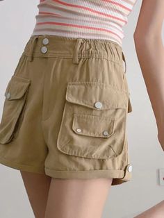 ⚡Buy 2024 Rolled Cargo Pockets Shorts Khaki M under $38.00 in Shorts at AnotherChill.com Online. Style: Casual/Street/Punk/Vintage/Y2K. Fabric Content: Polyester, Spandex. Fit Type: Regular fit. ✓2024 S/S OUTFITS. Check reviews and buy Rolled Cargo Pockets Shorts today. High Waist Bottoms With Cargo Pockets For Day Out, High Waist Shorts With Hip Pockets For Spring, Spring Cargo Style Bottoms For Day Out, Summer Khaki Bottoms With Pockets, Utility Bottoms With Built-in Shorts For Summer, Casual Beige Cargo Shorts With Belt Loops, Spring Mid-rise Shorts With Side Pockets, Retro Cargo Pocket Bottoms For Spring, Spring Cargo Style Shorts