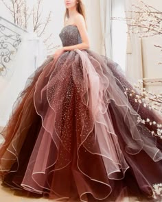 Gaun Tulle, Gowns Dresses Elegant, Princess Ball Gowns, Cute Prom Dresses, Fantasy Gowns, Pretty Prom Dresses, فستان سهرة, Fairytale Dress, Fantasy Dress