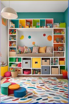 Looking to create a Montessori playroom at home? Check out these ultimate ideas! Whether it’s a full playroom or a kids play corner in the living room, these designs maximize small spaces while encouraging independent play. Explore fun and educational designs, from colorful playrooms to baby play corners and kids space in living rooms. Transform any small living area or indoor playground basement into a child's wonderland, filled with creative possibilities and joy. Kids Toy Corner In Living Room, Play Room For Kids At Home Boys, Playground Basement, Indoor Playground Basement, Tiny Playroom Ideas, Montessori Playroom At Home, Indoor Kid Activities, Play Area In Living Room, Colourful Playroom