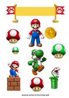 an image of mario and luigi in different poses