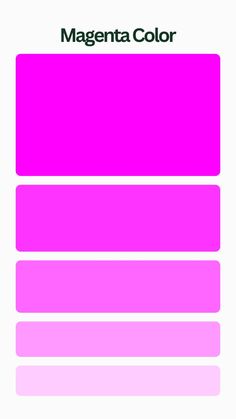 the magenta color scheme for magenta