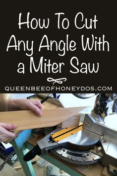 how to cut any angle with a miter saw