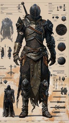 Knight Cosplay Medieval, Dnd Knight Art, Medieval Character Inspiration, Dnd Armor Design, Medieval Concept Art, Dnd Character Outfits, Dnd Knight, Knight Cosplay, Armor Drawing