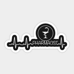 the word pharmacist with a stethoscope on it