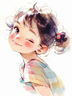 Travel To Thailand, Watercolor Art Face, Illustration Art Kids, Mermaid Drawings, Overseas Travel, Cute Paintings, Creative Pictures, Cute Cartoon Drawings, Love Illustration