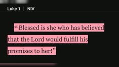 a text message from luke 1 niv about the bible's love for her