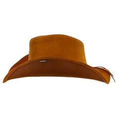 Genuine Leather; Shapeable Brim; 3 1/2" Shapeable Brim; Pinchfront Crown; Leather Band with Conchos Brown Leather Fedora For Fall, Vintage Fall Felt Hat, Brown Leather Felt Hat For Fall, Leather Felt Hat For Western-themed Winter Events, Fitted Leather Hat Band For Fall, Vintage Leather Hat Band For Fall, Vintage Brown Hat Bands For Travel, Vintage Brown Hat Band For Travel, Leather Hats For Fall Country Events