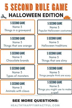 the 5 second rules game for halloween