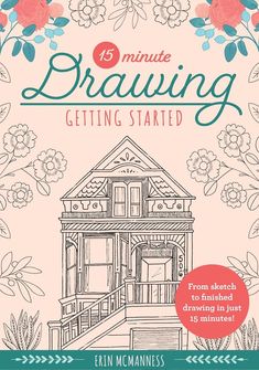 the book cover for 5 minute drawing getting started