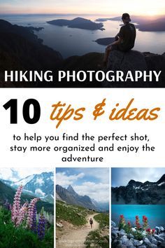 the cover of hiking photography tips and ideas