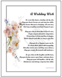 This beautiful,  inexpensive wedding poem is The perfect gift for the bride and groom. It is a sentimental verse that is sure to touch the hearts. This print is a lovely present for the married couple. it is a touching wedding verse.    Once this print is framed, you will really come to appreciate just how special it really is. Wedding Gifts, Wedding Presents, Wedding Print, Wedding Verse, Wedding Saying, Sentimental Wedding Present Gift Print, Wedding Shower Gift, Gift For The Bride And Groom, Inexpensive Wedding Gifts, Ceremony Readings, Presents For The Bride, Sentimental Wedding Gifts, Wedding Verses, Sentimental Wedding