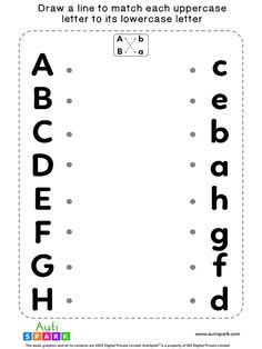 an upper and lowercase letter worksheet