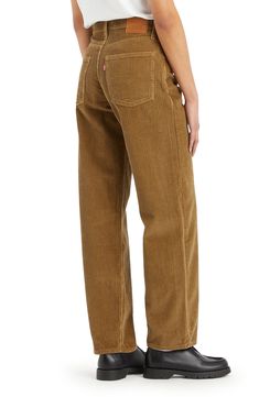 This take on '90s dad pants is cut from wide-wale corduroy with an extra-roomy straight-leg fit that's meant to be worn stacked at the hem. 19" leg opening; 10" front rise; 15" back rise (size 28x32) Zip fly with button closure Five-pocket style 100% cotton Dry clean or machine wash, tumble dry Imported Levi's Casual Corduroy Bottoms, Levi's Corduroy Jeans With Pockets, Levi's Casual Corduroy Jeans, Levi's Straight Leg Corduroy Bottoms, Levi's Corduroy Bottoms For Fall, Levi's Corduroy Bottoms For Spring, Levi's Corduroy Straight Leg Pants, Levi's Straight Leg Corduroy Pants, Levi's Corduroy Jeans