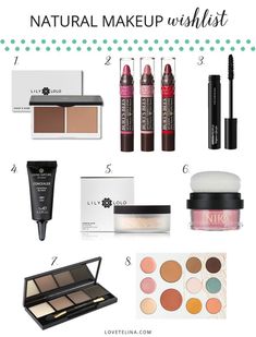 My wishlist of natural, organic, non-toxic makeup products. Non Toxic Makeup Brands, Organic Makeup Brands, Nature Makeup, Natural Makeup Tips, Non Toxic Makeup, Makeup Wishlist, Products Ideas, Makeup For Teens, Makeup Guide