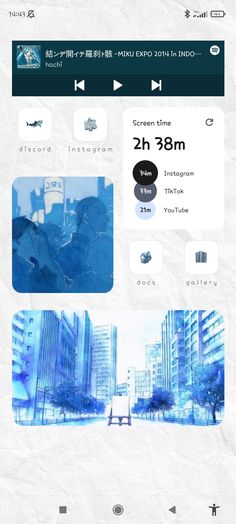 an iphone screen showing the time and location of various buildings in different colors, sizes and shapes