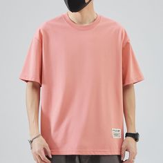 Ice Silk Cotton Crew Neck Oversized Basic Tee
Material: Cotton
Style: Hip Hop, Oversized

Size: M, L, XL, 2XL, 3XL

Color: Black, White, Pink,
Occasion: Outdoor, Daily, Vacation Casual Solid Color Boxy Fit T-shirt, Oversized Basic Solid Color T-shirt, Casual Pink Boxy Fit Top, Oversized Solid Color Cotton Shirt, Oversized Cotton Shirt In Solid Color, Oversized Solid Color Short Sleeve Shirt, Oversized Solid Color Casual T-shirt, Solid Color Plain Drop Shoulder Tops, Oversized Short Sleeve Solid Color Shirt