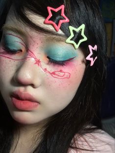 Pop Makeup, Cute Makeup Looks, Pink Star