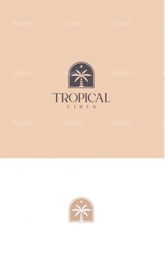 the logo for tropical vibes