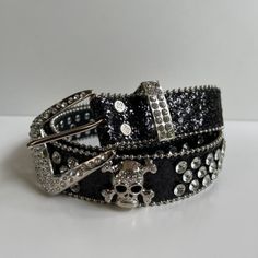 Belt With Rhinestones, Y2k Belts Women, Y2k Emo Jewelry, 2010s Accessories, Emo Accessories 2000s, Emo Items, 2000 Belt, 2000s Fashion Emo, 2000 Emo Fashion