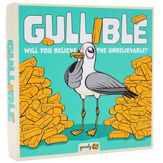 PRICES MAY VARY. THE HILARIOUS, CREATIVE GAME WITH A TWIST. Using your smarts, imagination and bluffing will you be able to fool the other team into believing the unbelievable? Gullible is a party game where you create fake answers to outlandish questions to trick your opponents into believing the ridiculous. INVENT FAKE FACTS AND PLACE YOUR BETS. Each round both teams invent two fake facts that are more believable than the truth to try and fool the opposing team. Each team then bets their chips Exploding Kittens Card Game, Party Card Games, Two Player Games, Family Board Games, Adult Party Games, Fun Party Games, Question Cards, Creative Games, Team Games