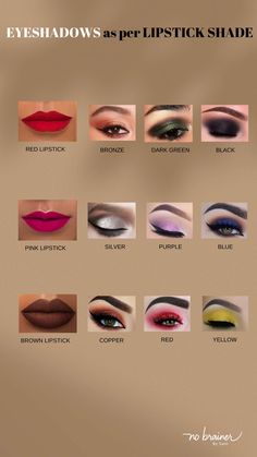 Eyeshadow And Lipstick Combination, Eyeshadow As Lipstick, Makeup Combinations, Scorpio Makeup, Lipstick Outfit, Haldi Makeup, Makeup Routine Guide, Math Tables, Face Contouring Makeup