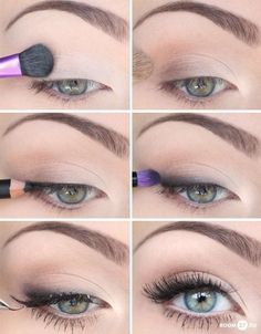 Maquillage Yeux Cut Crease, Hooded Eye Makeup, Eye Makeup Steps, Beautiful Eye Makeup, Makeup Tutorial For Beginners, Elegant Makeup, Eye Makeup Tips