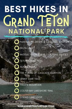 List of the 10 best hikes in Grand Teton National Park Colorado Roadtrip, Wyoming Trip, Montana Trip, Hiking Usa, Yellowstone National Park Vacation, Best Places In The World, Wyoming Vacation, Yellowstone Vacation