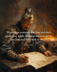 "Victorious warriors win first and then go to war, while defeated warriors go to war first and then seek to win." - Sun Tzu Sun Tzu Quotes Wallpaper, Sun Tzu Wallpaper, Wisdom Wallpaper, Sun Tzu Quotes, Nietzsche Philosophy, Sun Warrior, Martial Arts Quotes, Stoic Philosophy