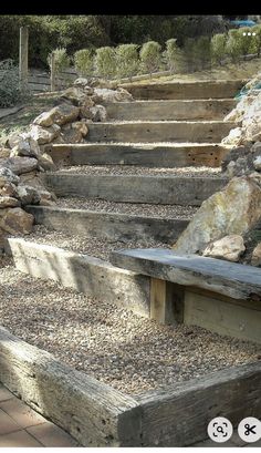 Landscape Stairs, Landscaping Retaining Walls, Garden Stairs, Sloped Garden, Garden Steps