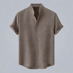 Breathable Comfort Meets Timeless Style Expertly crafted with a relaxed fit, this breathable linen blend shirt is perfect for any occasion. Here's why you'll love it: Cool Comfort: The linen blend fabric offers superior breathability, keeping you cool and comfortable all day long. Relaxed Fit for All-Day Ease: The comfortable, relaxed fit allows for a laid-back look without sacrificing style. Versatility You Crave: Dress it down with jeans for a casual day out, or elevate your look by pairing it Relaxed Fit Solid Linen Short Sleeve Shirt, Solid Color Linen Short Sleeve Shirt With Relaxed Fit, Solid Color Relaxed Fit Linen Short Sleeve Shirt, Relaxed Fit Linen Shirt In Solid Color, Relaxed Fit Beige Ramie Tops, Beige Linen Shirt With Pockets, Beige Relaxed Fit Ramie Top, Spring Relaxed Fit Ramie Shirt, Beige Linen Summer Shirt