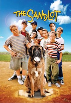 the sandlot movie poster with a dog