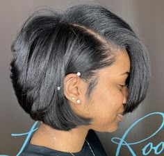 Bob Transformation, Natural Hair Bob Cut, Natural Hair Bob, Relaxed Hairstyles, Pressed Natural Hair, Black Hair Short Cuts, Short Black Hair, Silk Press Natural Hair, Meagan Good