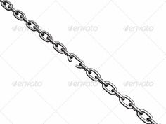 a metal chain on a white background with clippings - stock photo - images