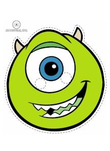 an image of a green monster with big eyes