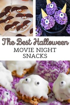 the best halloween movie night snacks for kids and adults to make with marshmallows