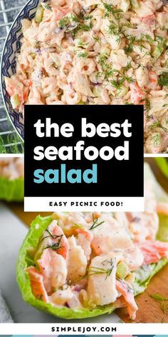 the best seafood salad recipe is easy to make, and it's perfect for lunch or dinner