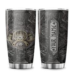 PRICES MAY VARY. Personalized Viking Gifts For Men: Can you think of a more manly way to drink your morning coffee or afternoon water? No! This tumbler can be customized with his real name or his Viking name and holds 20 ounces. Viking Themed Gifts: FRONT SIDE comes with 9 Viking Norse Symbol Design Options, you can pick the style that you love. In BACK SIDE, you can be personalized the tumbler with Your Name. Click “Customize it” now button to surprise your Vikings or just for yourself with thi Viking Lifestyle, Women Viking, Viking Names, Viking Gifts, Scandinavian Culture, Vikings Gifts, Norse Symbols, Viking Culture, Themed Gifts