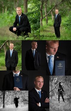 a man in a suit and tie is posing for pictures