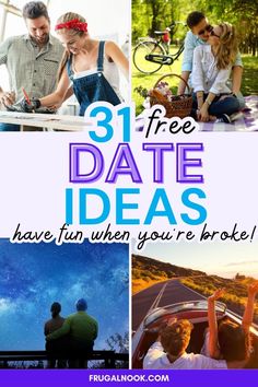 Explore a world of romance without breaking the bank with my collection of free date ideas! Discover fun and creative ways to enjoy time together, focusing on budget date ideas and no spend dates that promise memorable experiences. Whether it's a cozy night in or an adventurous day out, these date ideas without spending money offer endless possibilities for connection and joy. Save this pin for inspiration on planning unforgettable and cost-free dates that celebrate love and creativity! Low budget date ideas, romantic date ideas, fun cheap date ideas, free date ideas for married couples. Dates Couple, Date Night Ideas Romantic, Spring Dates, Free Dates, Night Dates, Free Date Ideas, Fun Date Ideas, Spice Up Your Love Life, Creative Date Night Ideas