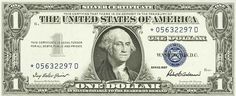 the united states of america one dollar bill